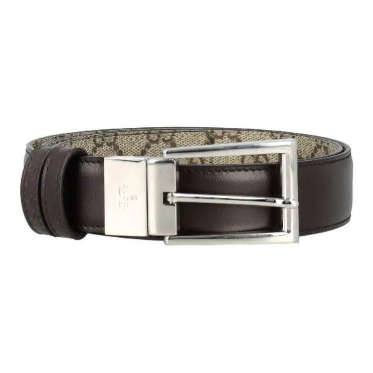 GUCCI Belt Men's Brown Width 3CM-0
