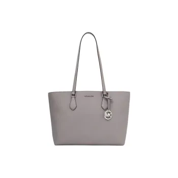 MICHAEL KORS Coated Canvas Tote Bag, Shopping Bag, Handbag, Shoulder Bag Women's Gray