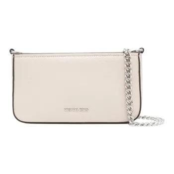 MICHAEL KORS Bryant Leather Shoulder Bag Small Size Women's Light Beige