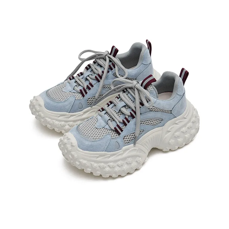 MASOOMAKE Breathable Lightweight Height Increasing Low Top Chunky Sneakers Women's-22