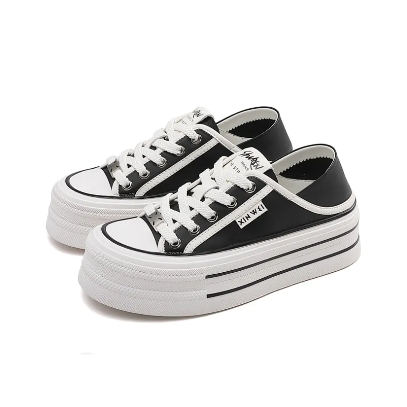 Jerden Smith Anti Slip And Wear Resistant Height Increasing Low Top Skateboard Shoes Women's-5