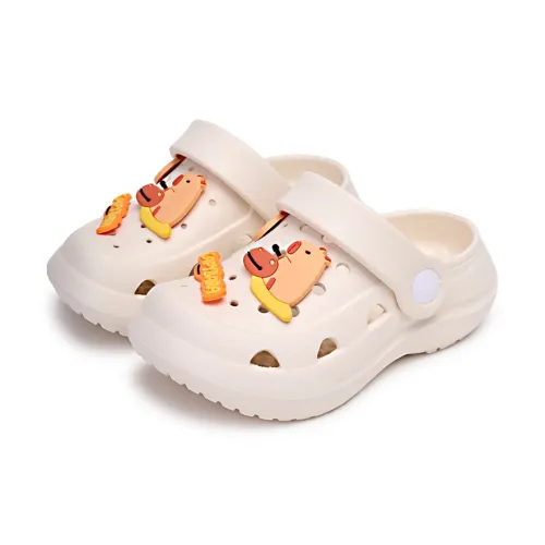 XMISTUO Cartoon Kids Clogs Summer Slip Resistant Squashy And Bouncy Feeling EVA Platform Home Slippers