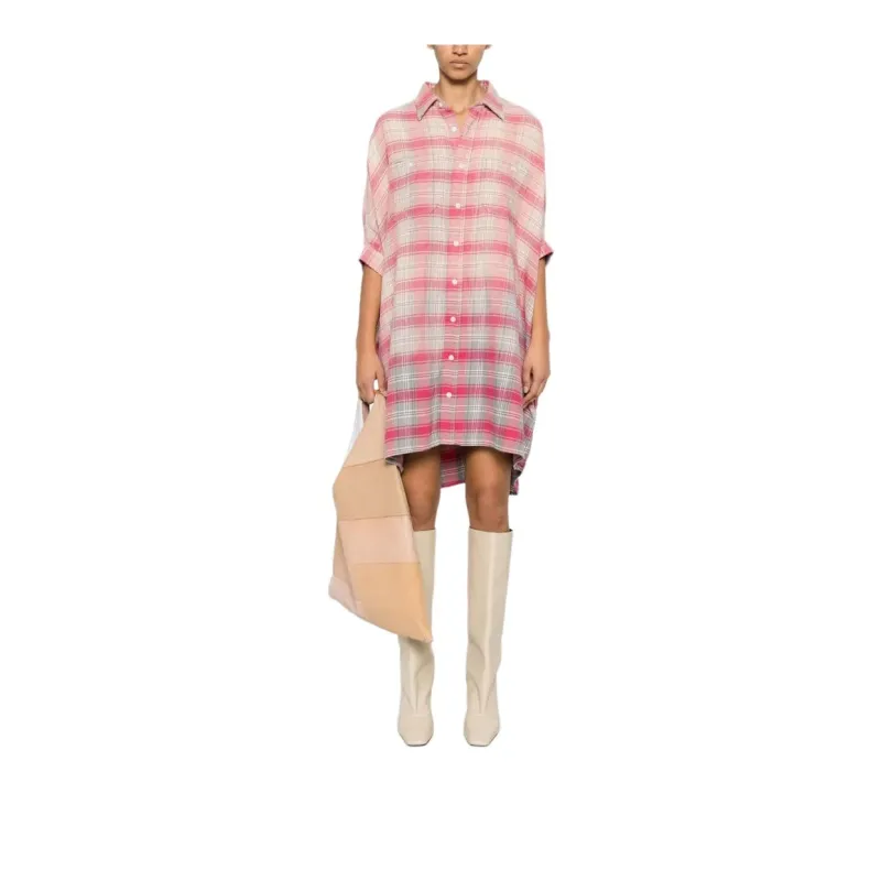 R13 Plaid-check Day Dress-1