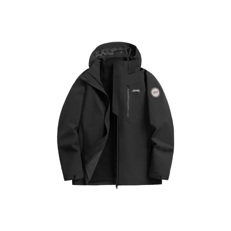 Jeep Urban Living/Travel/Commuting Water-Resistant Windproof Wear-Resistant Cold-Resistant Windbreaker Jacket Unisex-0