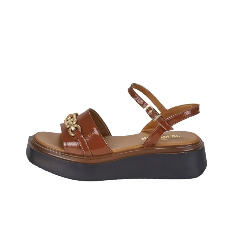 JB MARTIN DARIA Strap Sandals 5cm Women's Brown-0