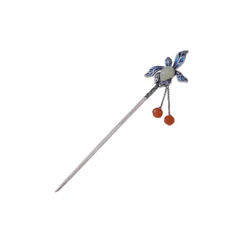 Royal Heaven's Choice Hetian Jade Hairpin Pale Greenish White Jade Unisex