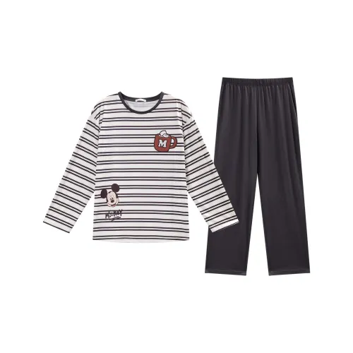 GUKOO x Disney Mickey Series Pajama Set Men's Gray Black