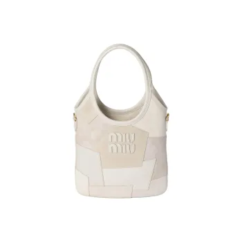 MIU MIU Ivy Leather Shoulder Bag, Crossbody Bag, Handbag Women's Chalk White