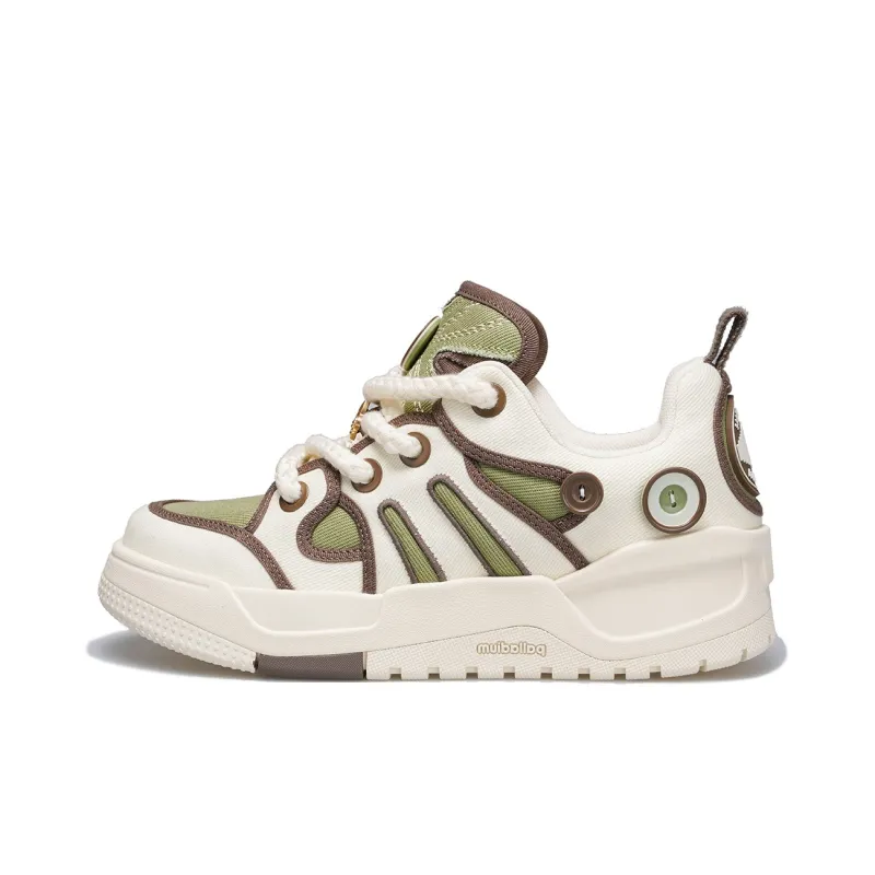 Palladium Fruit Button Shoes Low Top Skateboard Shoes Unisex Green-0