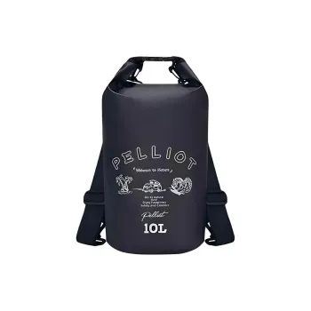 PELLIOT PVC Polyvinyl Chloride Portable Double Shoulder Storage Bag Unisex Obsidian Black/Bright Yellow/Khaki