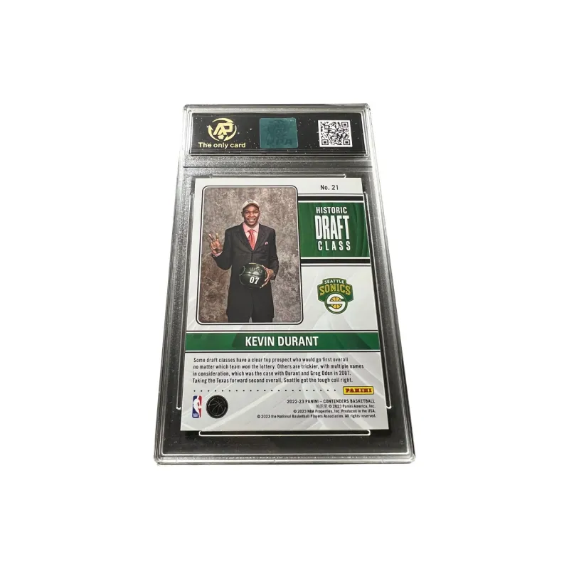 PANINI Kevin Durant KD Draft Night Rising Stars Year RPA High Score Player Card Rare Card Graded Cards 1 Pc-1