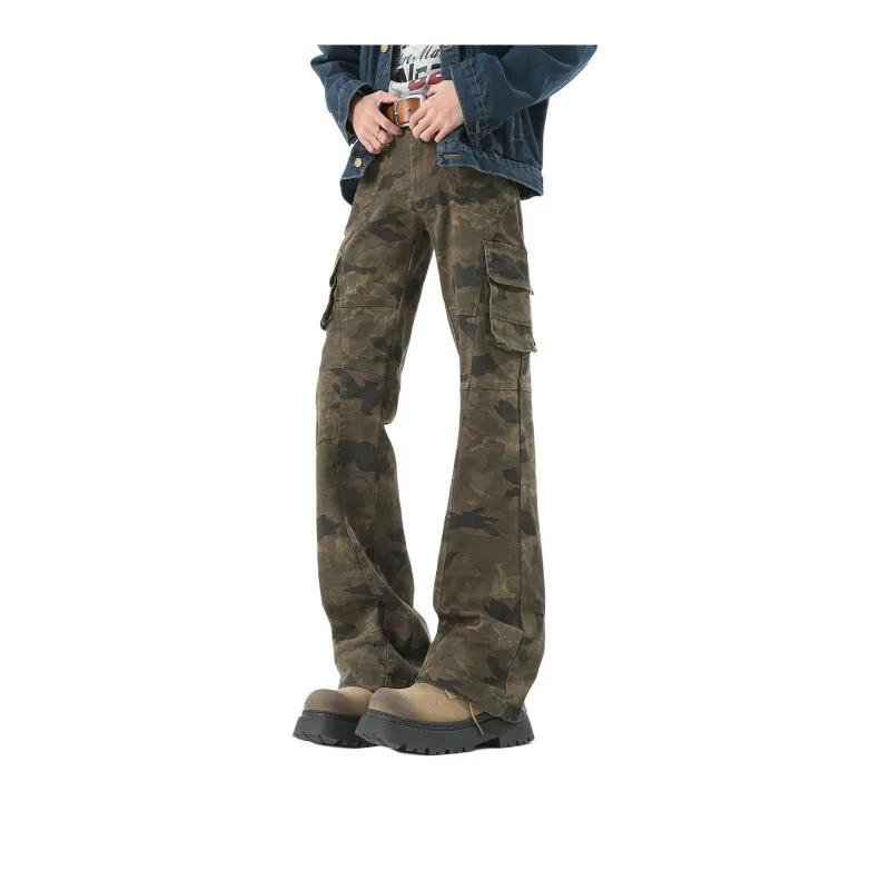 PAINT STAIN Jeans Unisex Camouflage-8