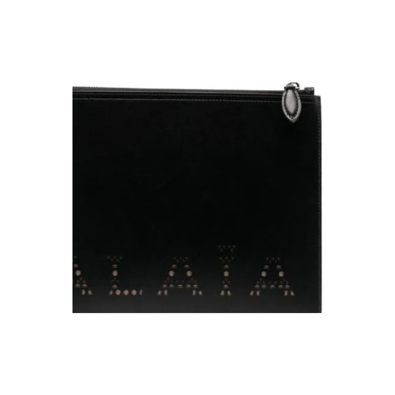 Alaia Sandy Zipped Large Clutch Bag-1