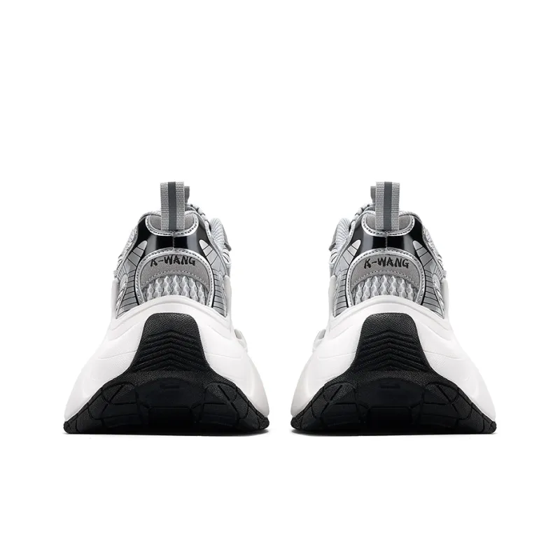 BASLS Wheel Lights Collection Breathable Low Top 8cm Platform Chunky Sneakers Unisex-5