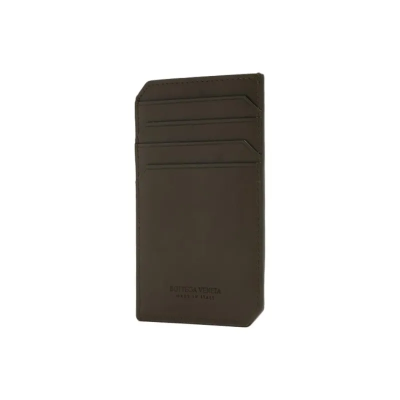 Bottega Veneta VN Preserve Calfskin Card Holder Small Size Men's Khaki-1