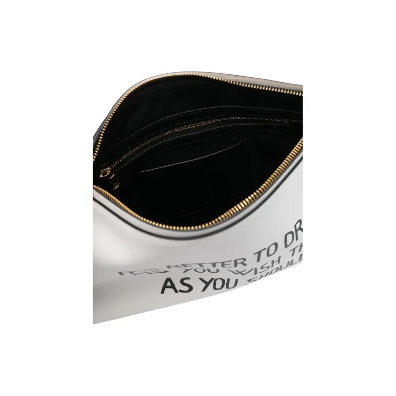 MOSCHINO Logo print Clutch Bag-3
