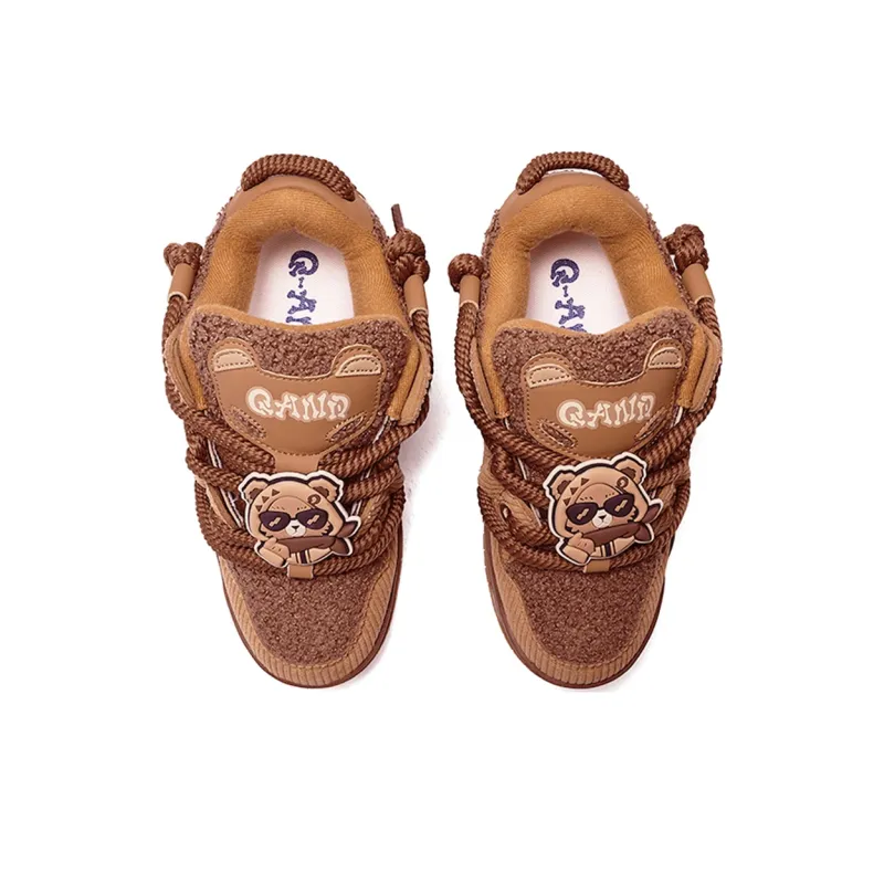 Q-AND Cushioned Wear-Resistant Height Increasing Low-Top Skateboard Shoes Unisex-2