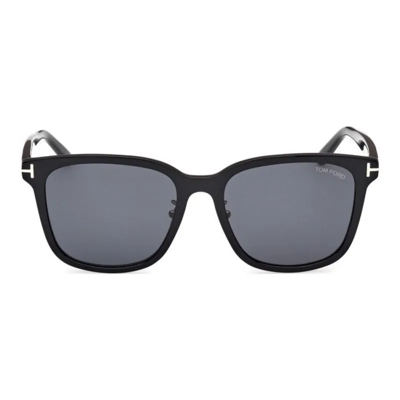 TOM FORD Acetate Metal Rectangular Sunglasses Unisex Black-1