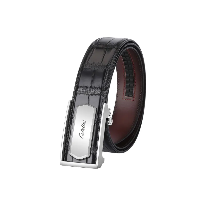 CATELLES Crocodile Leather Leather Belts Men's 3.5cm/3.8cm-6