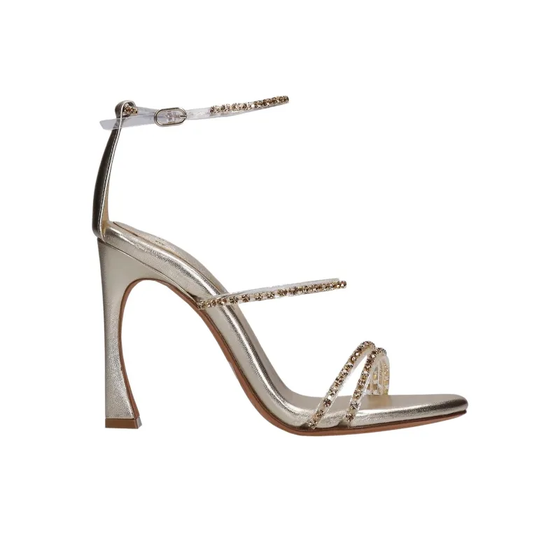 Alexandre Birman Dolores Strap Sandals 10.5cm Women's Gold-1