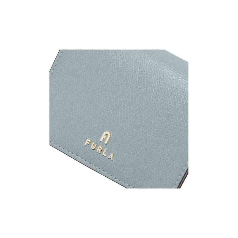 Furla Leather Wallet Small Size Women's Lake Blue-3
