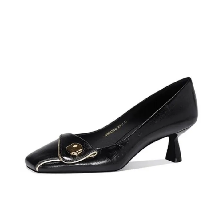 JESSICA SOPHIA Flared Heel High Heels 5cm Women's-0