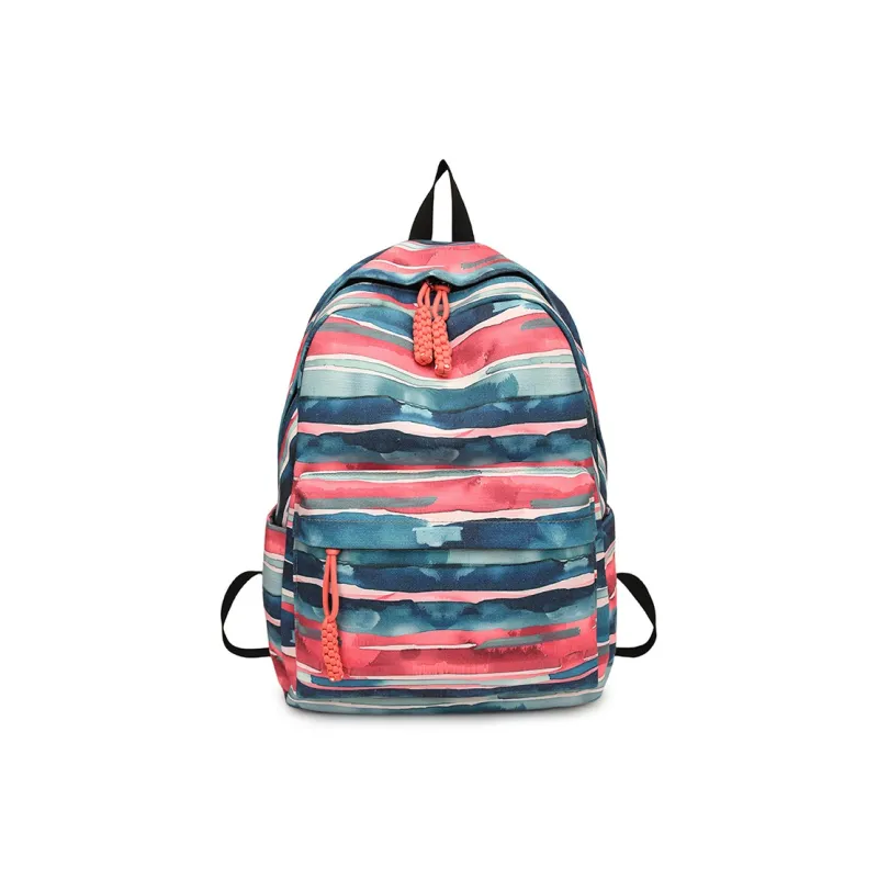 GOBLIN SHARKS 1759 Canvas Backpack Unisex Yellow/Green/Blue/Pink-21
