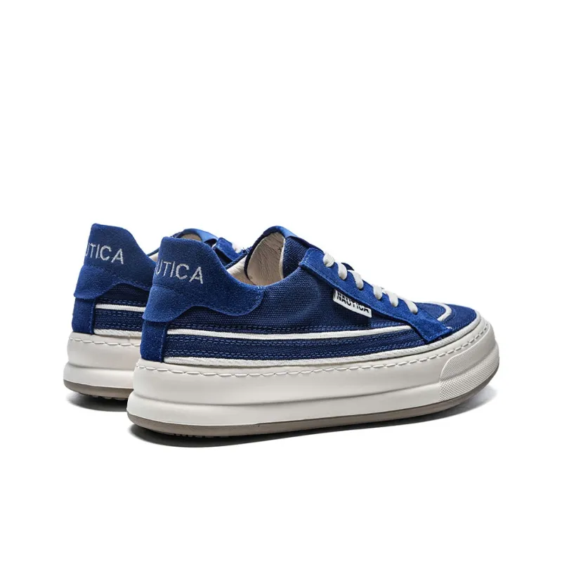 NAUTICA Canvas Shoes Women's Low Top Royal Blue-4