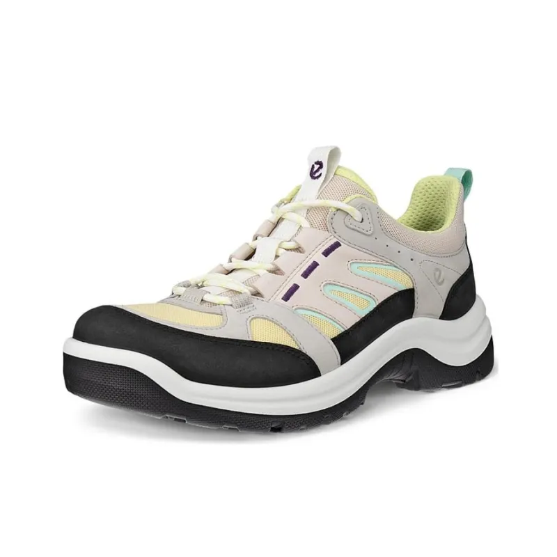 Ecco Off-road Series Slip-Resistant Low-Top Hiking Shoes Women's Black Pink-1