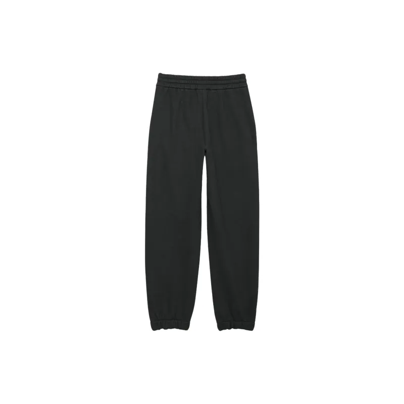 ARITZIA Cozy Sweatfleece Boyfriend Contrast Jogger Knitted Sports Pants Women's Black-1
