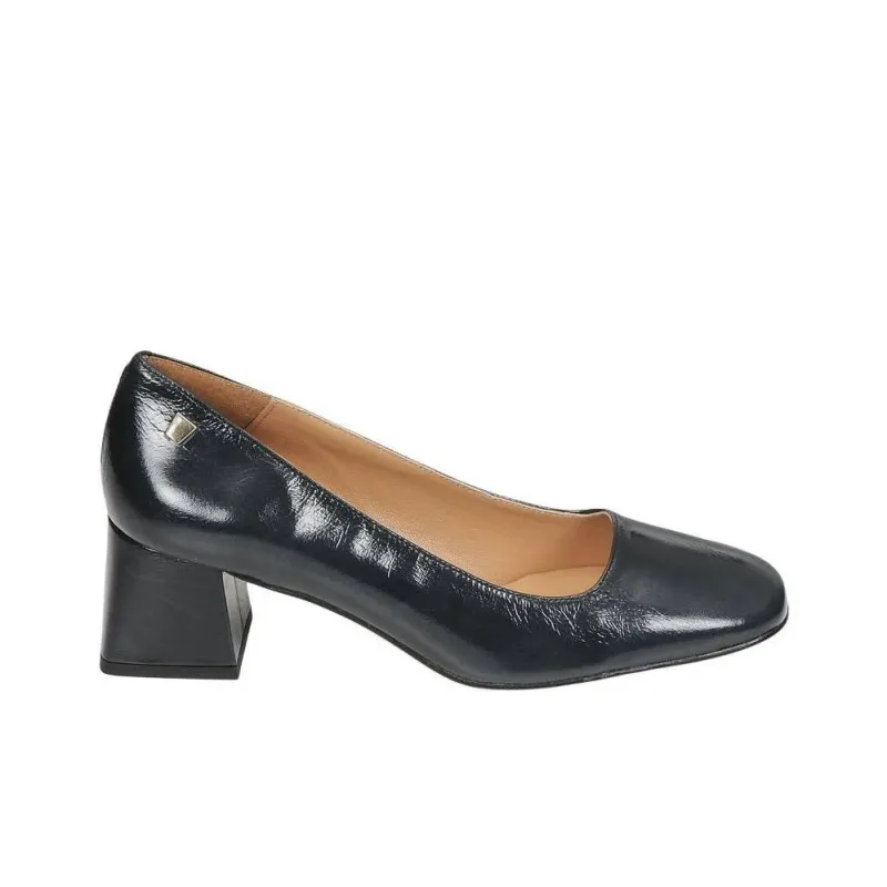 JB MARTIN Viva Chunky Heel High Heels 5.5cm Women's Marine Blue-1