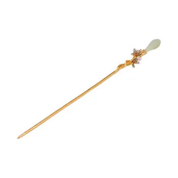 Royal Heaven's Choice Hetian Jade Hairpin Pale Greenish White Jade Unisex