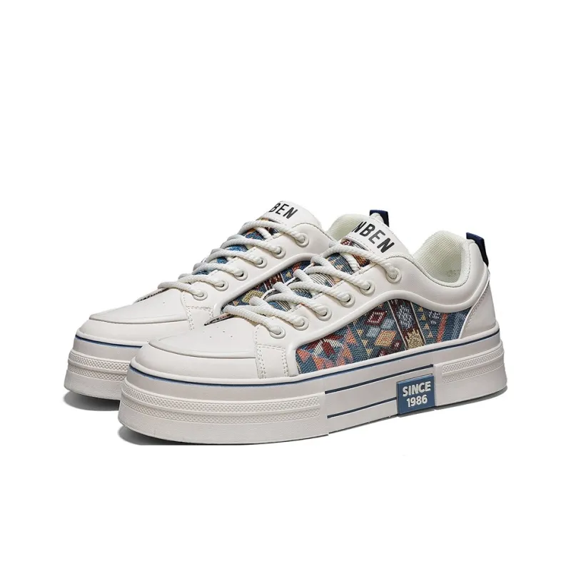 RENBEN Anti-Slip And Wear-Resistant Height Increasing Low-Top Skateboard Shoes Men's-17