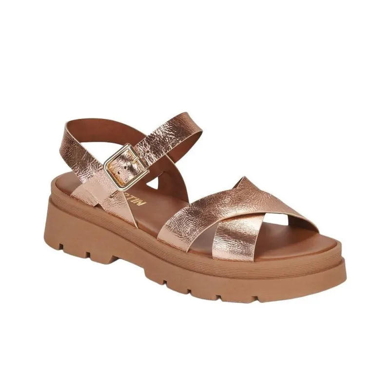 JB MARTIN DECIDEE One Strap Sandals 4cm Women's Gold-2
