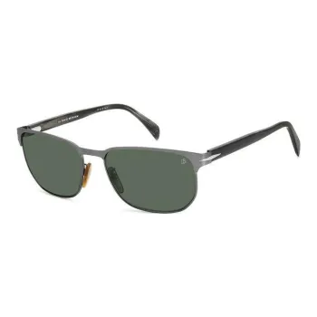 David Beckham Metal Irregular Shape Sunglasses Men's Black