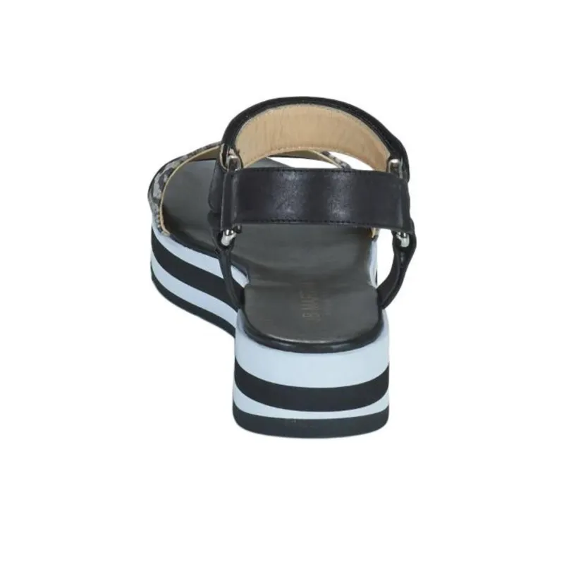 JB MARTIN Imani Strap Sandals 4.5cm Women's Black-6