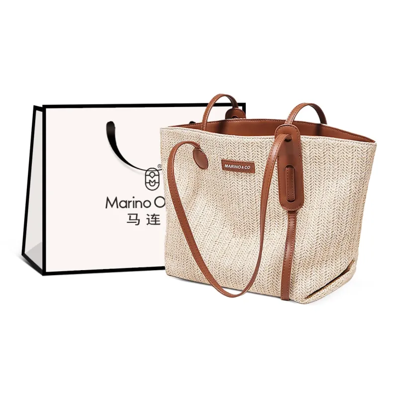 Marino Orlandi Fabric, Synthetic Leather Handbag Regular Women's Ecru-0