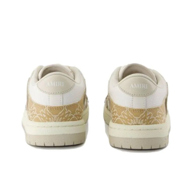 AMIRI Low Top Skateboard Shoes Women's Yellow-4