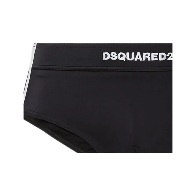 DSQUARED 2 Logo Embroidered Swim Briefs-2