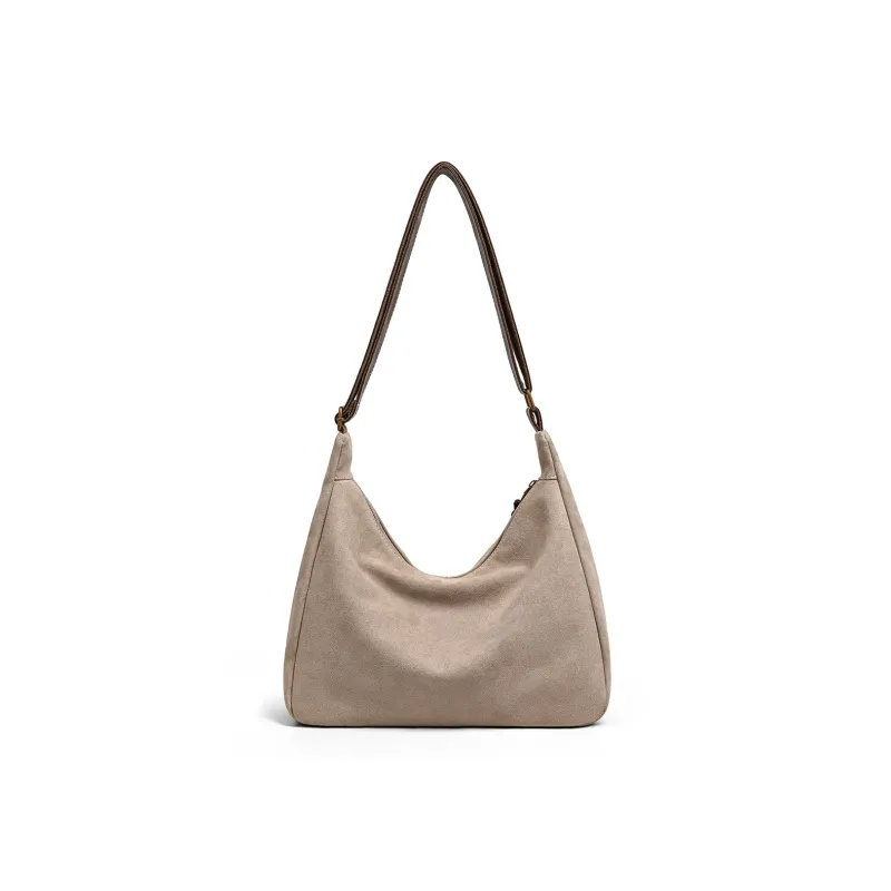 PT'SON Synthetic Leather Tote Bag, Shopping Bag, Shoulder Bag Women's Khaki-6