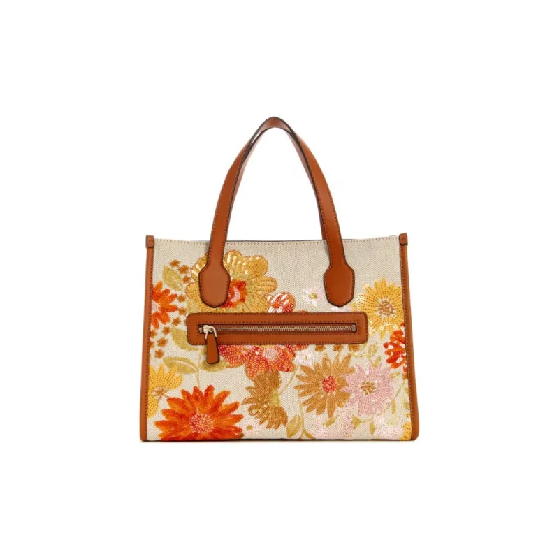 GUESS Canvas Canvas Bag Tote Bag Shopping Bag Shoulder Bag Crossbody Bag Handbag Regular Women's Multicolor-2