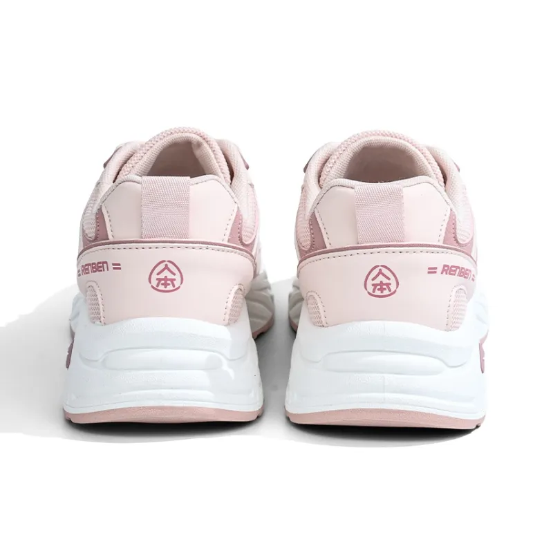 RENBEN Cushioning Height Increasing Wear-Resistant Low-Top Chunky Sneakers Women's-14