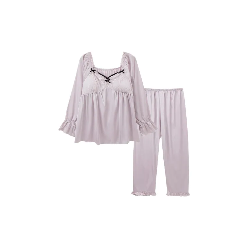 Sleeping Beauty Pajama Set Women's Light Purple-0