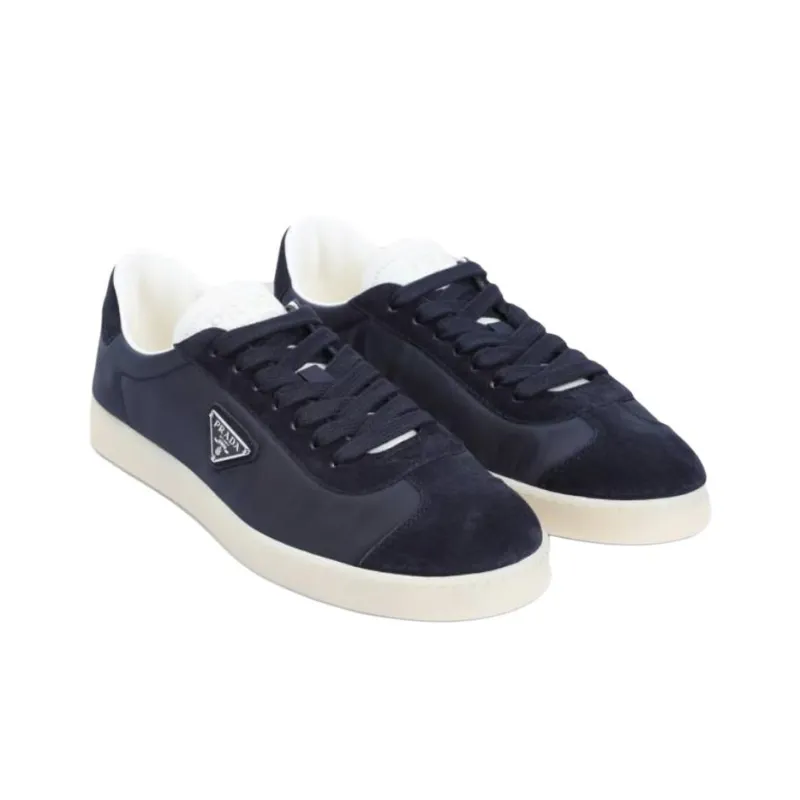 PRADA Low-Top Skateboard Shoes Men's Dark Blue-3