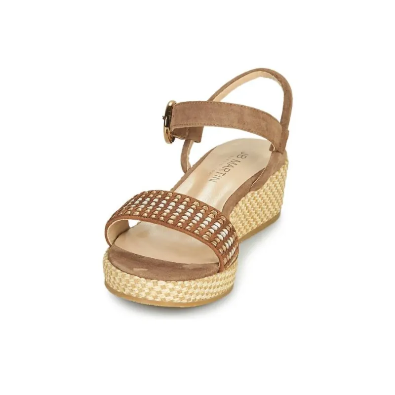 JB MARTIN Jadena Strap Sandals Women's Khaki-3