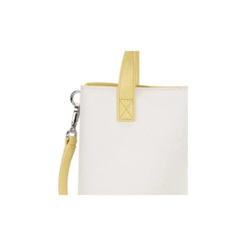 KANGOL Canvas Tote Bag Shopping Bag Canvas Bag Handbags Mini Women's Yellow-3