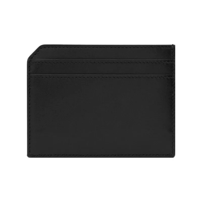 SAINT LAURENT PARIS Calfskin Card Holder Card Holder Men's Black-2
