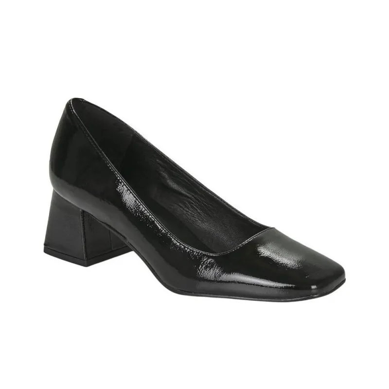 JB MARTIN Viva Chunky Heel High Heels 5cm Women's Black-2