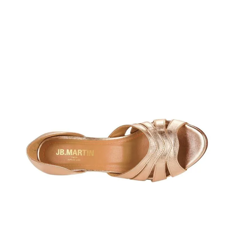 JB MARTIN LUNE Strap Sandals 7cm Women's Gold-5