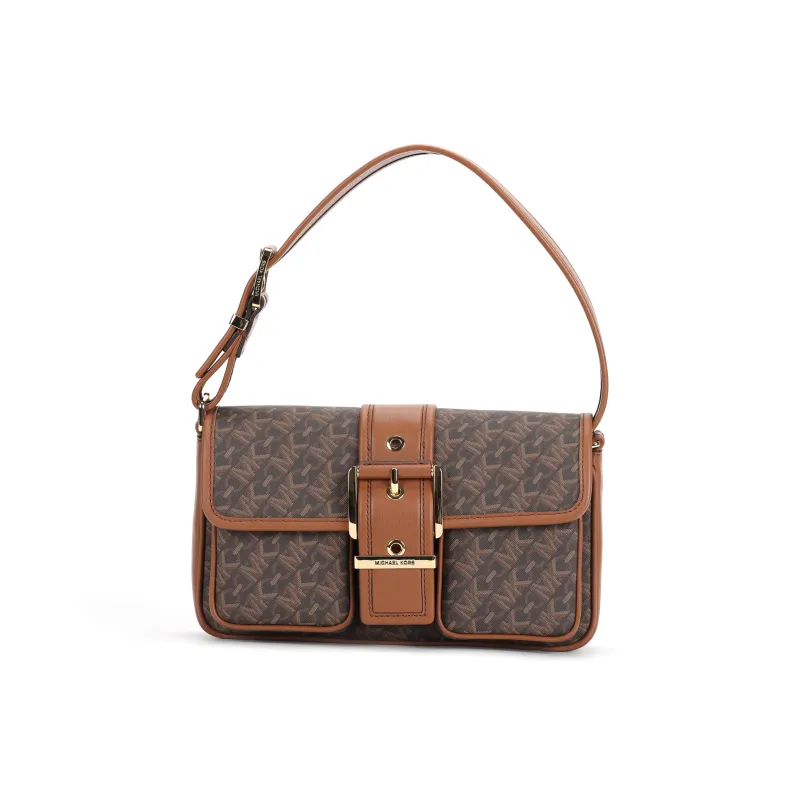 MICHAEL KORS Coated Canvas With Polyester Lining Handbag Shoulder Bag Medium Size Women's Brown-0